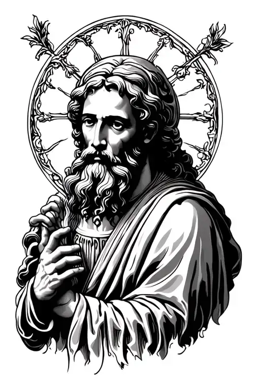 Saint Matthew tattoo design idea