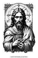 Saint Matthew tattoo design idea