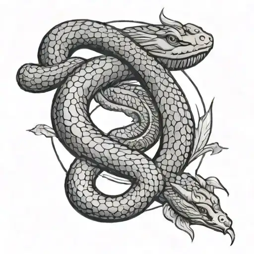 trishula, kundalini, snake. SIMPLE AND MINIMALIST tattoo design idea