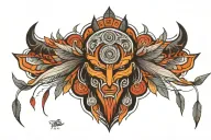 indigenous art tattoo design idea