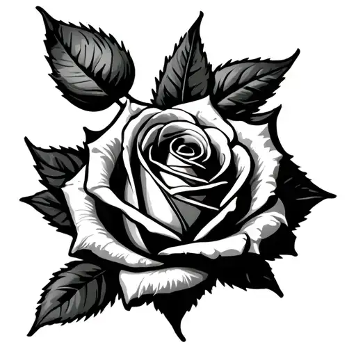 december 10th 1954    rose   long live tattoo design idea