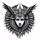 Tattoo design inspired by the Achaemenid dynasty tattoo design idea