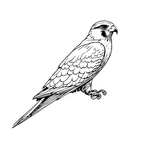 Peregrine Falcon tattoo design idea