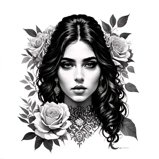 ROSARIO IN TREBOL Four sheets tattoo design idea