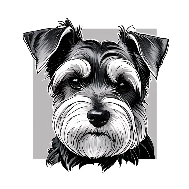 Miniature Schnauzer tattoo design idea