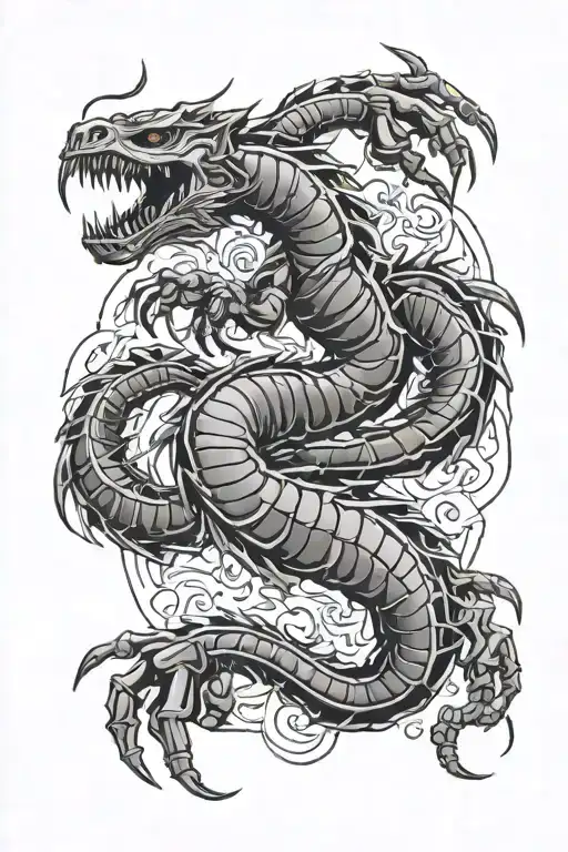 scorpio zodiac sign and scorpio in mortal Kombat tattoo design idea