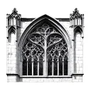 Gothic Cathedral Window tattoo design idea