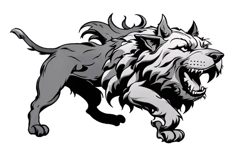Cerberus tattoo design idea