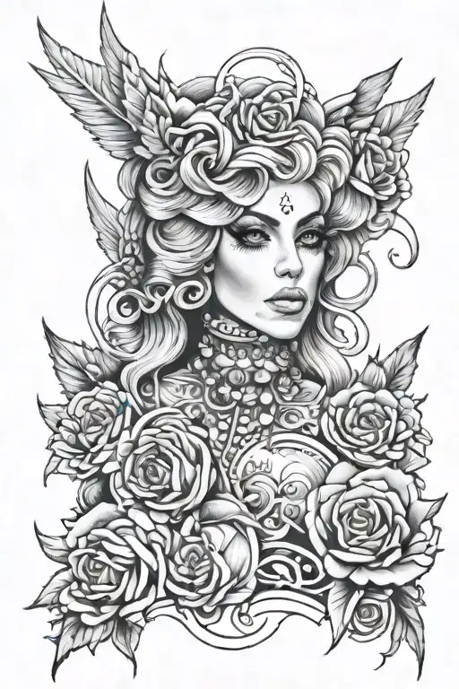 Lady Gaga tattoo design idea
