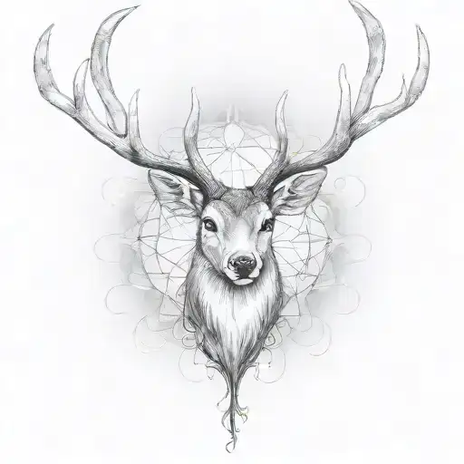 Harry Potter's patronus deer tattoo design idea
