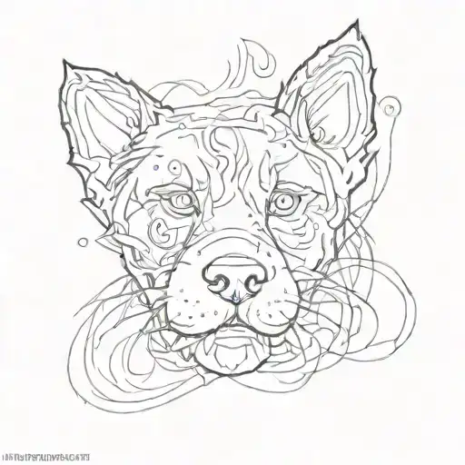 paw print name Levi tattoo design idea