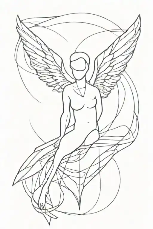 Gabriel Angel tattoo design idea
