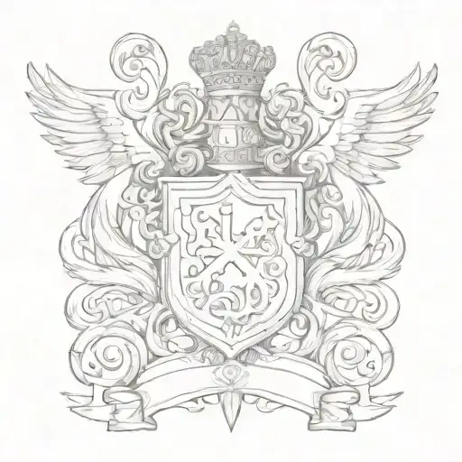 Gonzalez Family Crest merged tattoo design idea