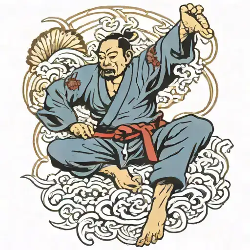 Judo tattoo design idea