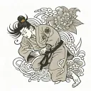 Judo tattoo design idea