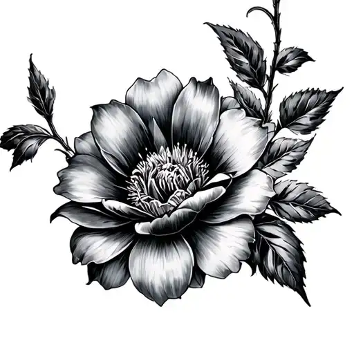 alice madness returns love flower tattoo design idea