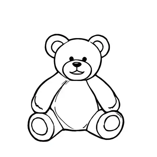 trudi teddy bear tattoo design idea