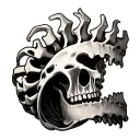 Spinal tattoo design idea