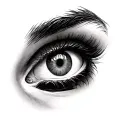 Realistic Eye tattoo design idea