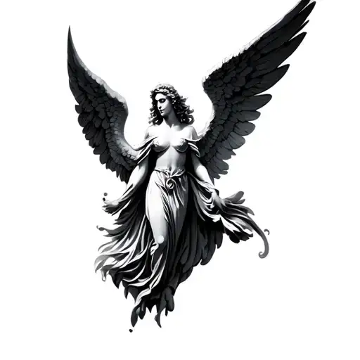 Angel Raphael tattoo design idea