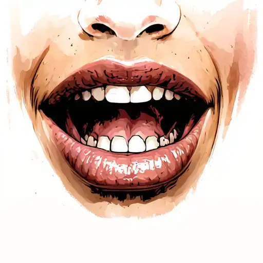 Throat tattoo design idea