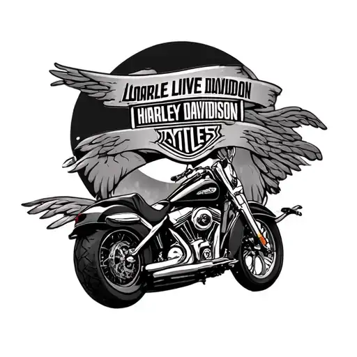 long live Charles Harley Davidson tattoo tattoo design idea