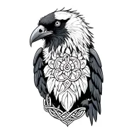 Celtic Raven tattoo design idea
