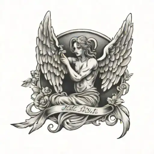 angel number 911 tattoo design idea