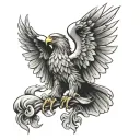 German eagle tattoo design idea
