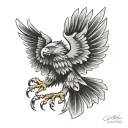 German eagle tattoo design idea