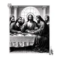 Last Supper tattoo design idea