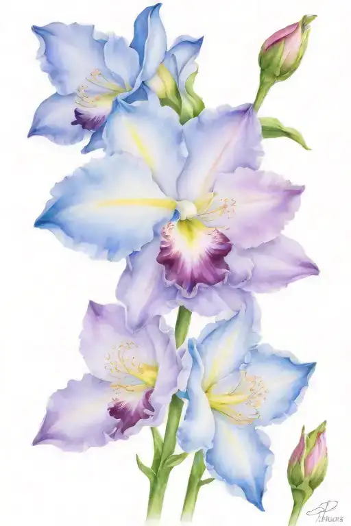 carnation flower, snow drop flower, daffodil flower, cherry blossom, rose flower, honey suckle flower, larkspur, iris tattoo design idea