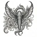 Lucas, Scorpio Paris France tattoo design idea