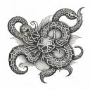 Lucas, Scorpio Paris France tattoo design idea