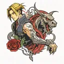 fullmetal alchemist   tattoo design idea