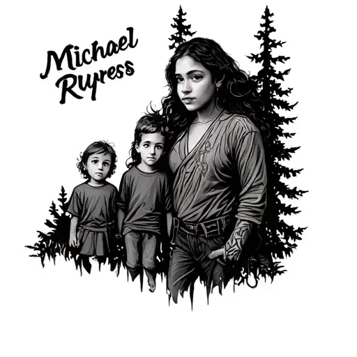 My wife's name Dori and three kids Michael Ryker Cypress tattoo for arm tattoo design idea