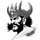 KING RAVANA tattoo design idea