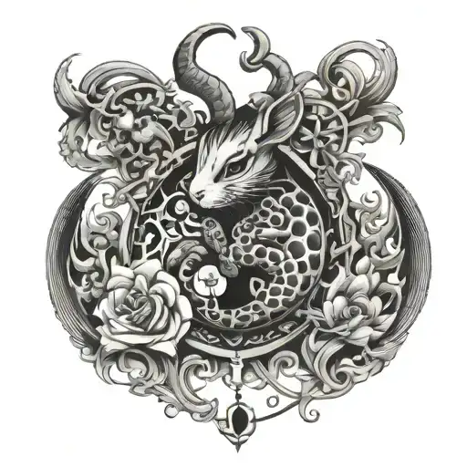 Luck or Bad Luck Who can say? tattoo design idea