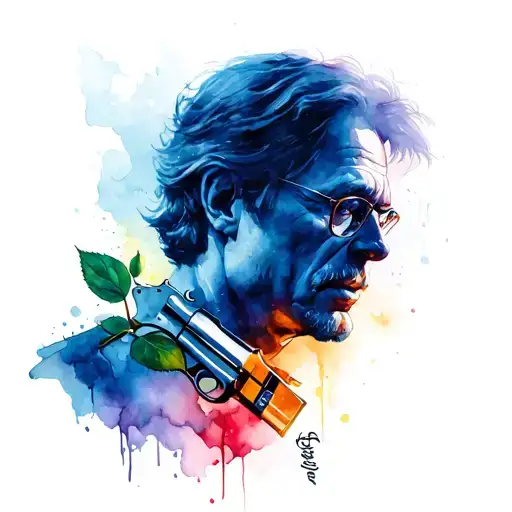stephen king gunslinger and rose tattoo design idea