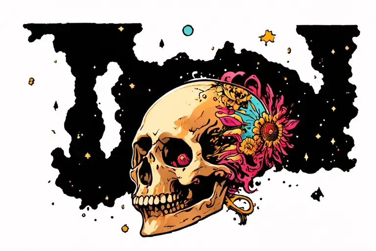 "Nihill but the sacrum is" Cosmos tattoo design idea