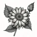 Gerbera Daisy tattoo design idea