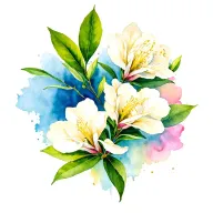 Oleander tattoo design idea