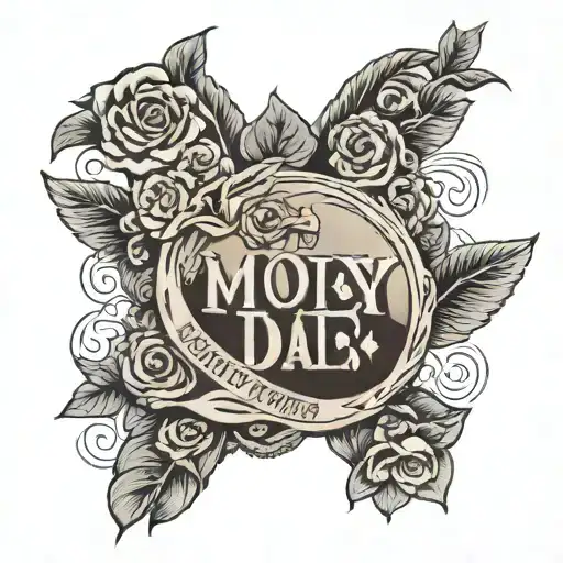 money and the date my dad passed away tattoo design idea
