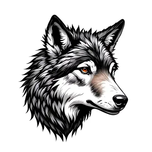wolf sheep tattoo design idea