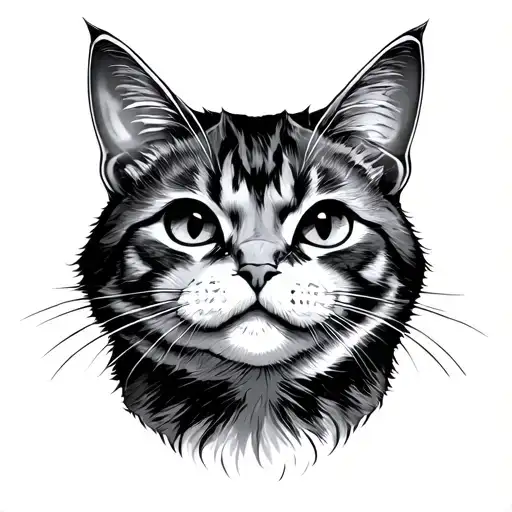 Anthropomorphic cat, Skyinhead, Oldskul neo -Tattoo tattoo design idea