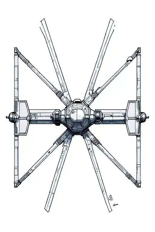 tie fighter X-Wing tattoo design idea