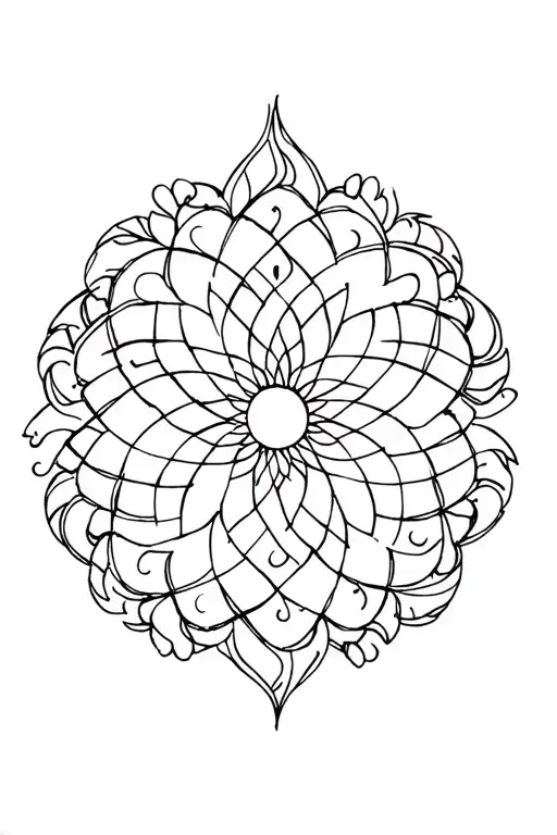 mandala and phoenix tattoo tattoo design idea