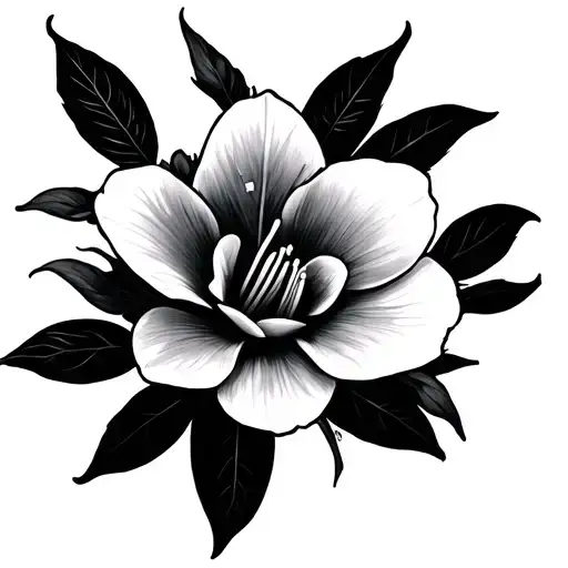Oleander tattoo design idea