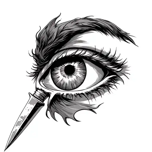 Odysseus Stabs Cyclops' Eye Out tattoo design idea