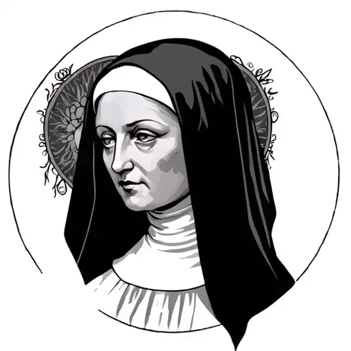 Nun tattoo design idea